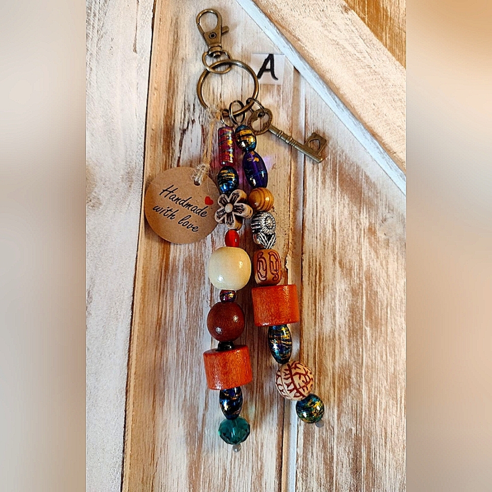 Beaded keychain.